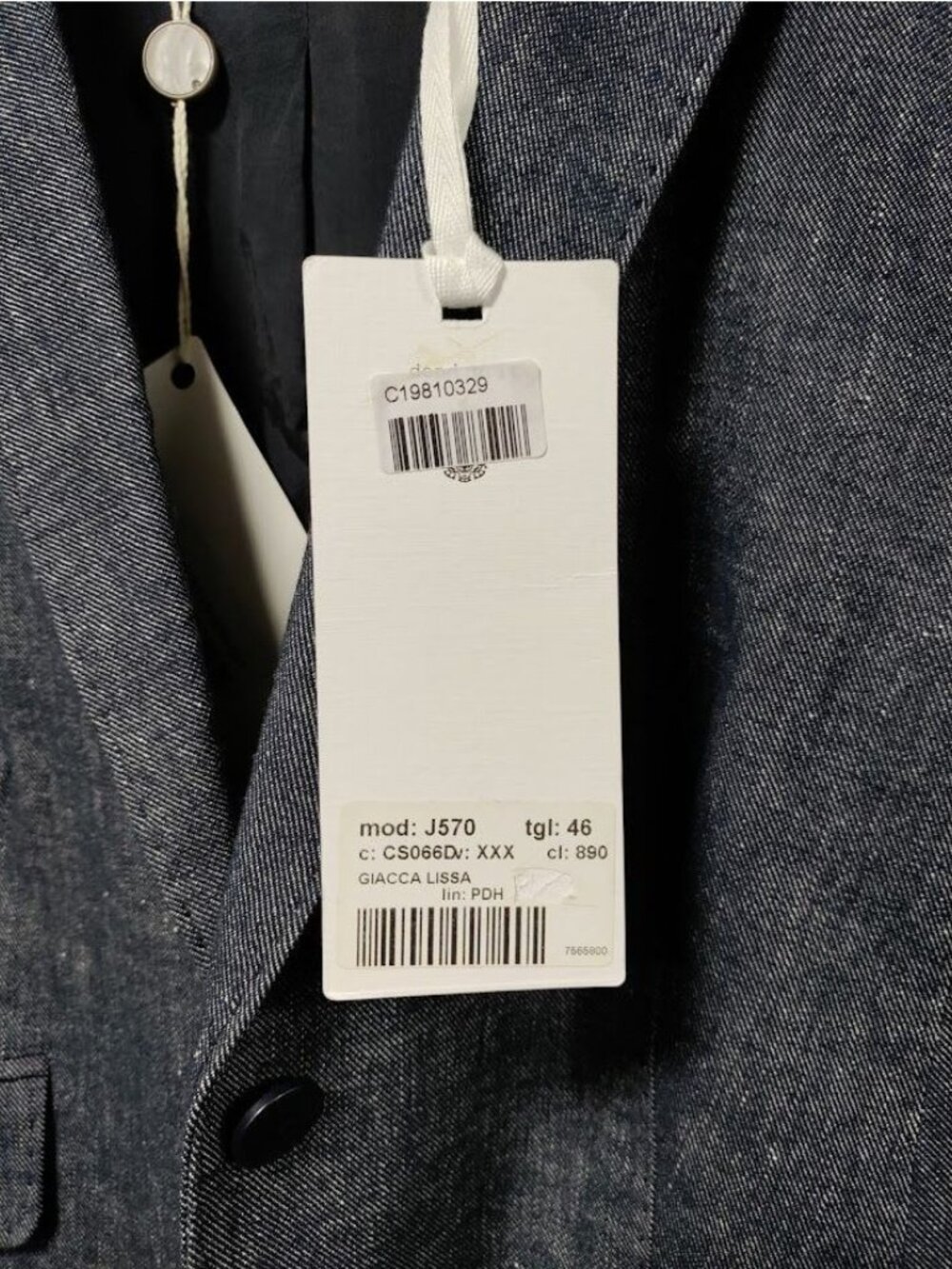 NWT Dondup Lissa Cotton and Linen Single Breasted Blazer S - Picture 15 of 16
